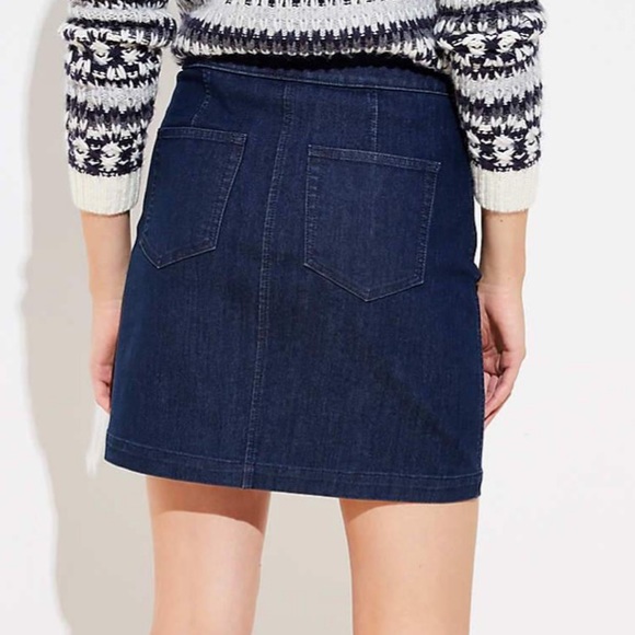 LOFT Denim Sailor Skirt - Picture 3 of 6